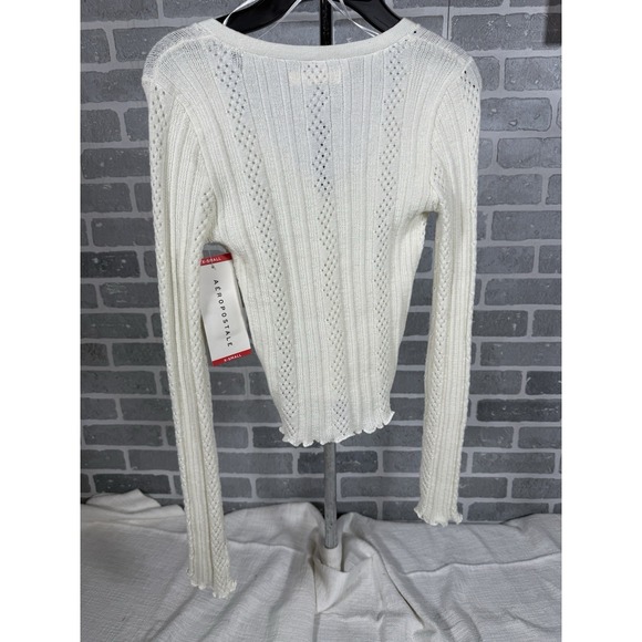 Aeropostale Long Sleeve Cropped Cardigan Women's XS NWT!! - Picture 2 of 3